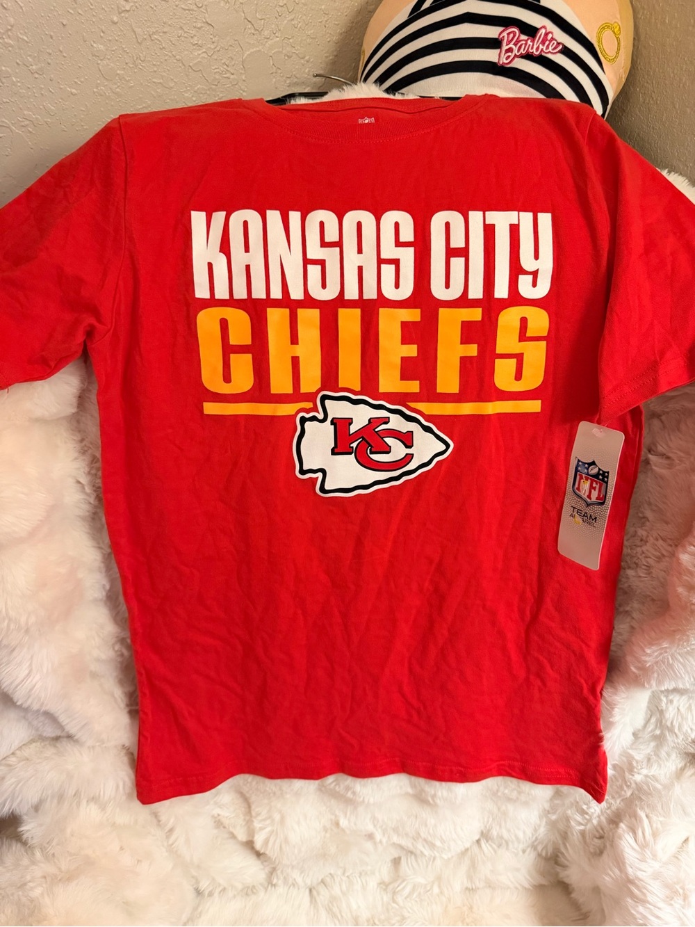 NFL Kansas City Chiefs Red and Yellow Graphic Tee